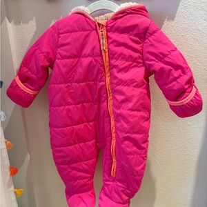 Pink Kids One Piece Snowsuit